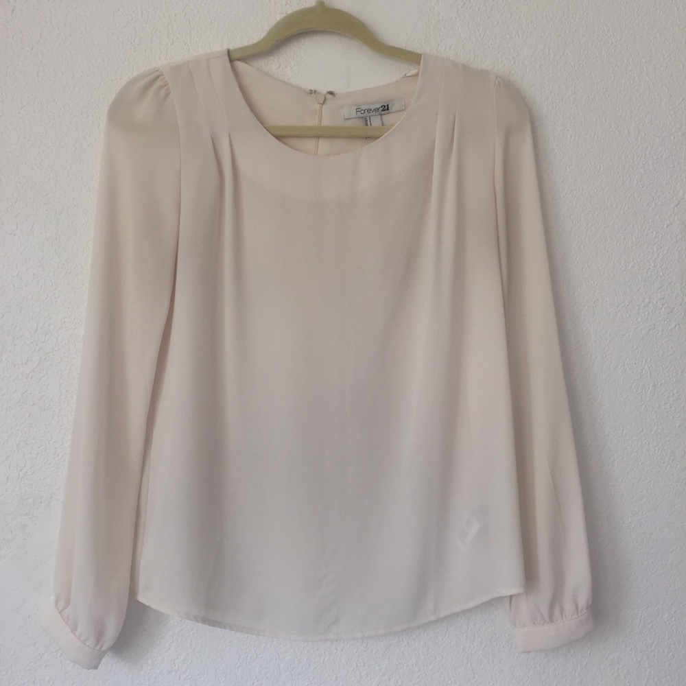 Forever 21 White Cream Blouse